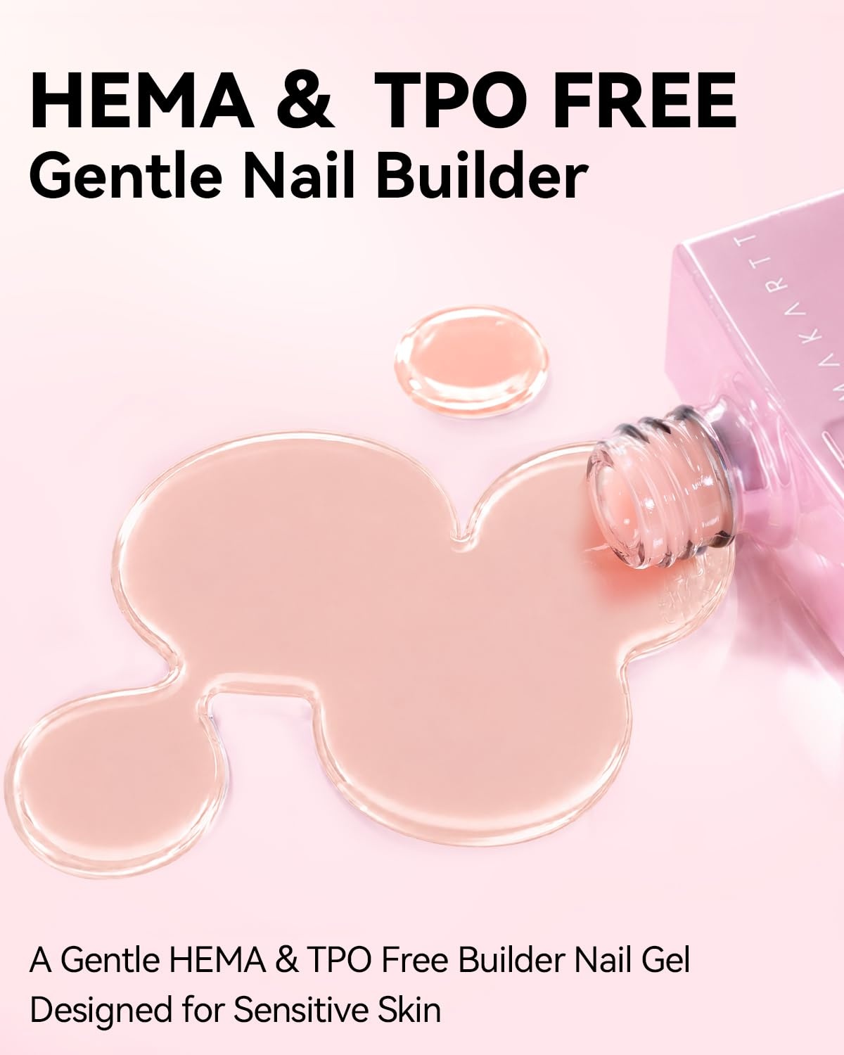 image:imageMakartt 8in1 Gel Builder HEMAFree 15ML Nude Brown UV Lamp Builder Base TPOFree Self Leveling Apex Build Rhinestones Glue Strengthener Repair Salon Home DIY Use LongLasting Low OdorNude 003 HEMAFree
