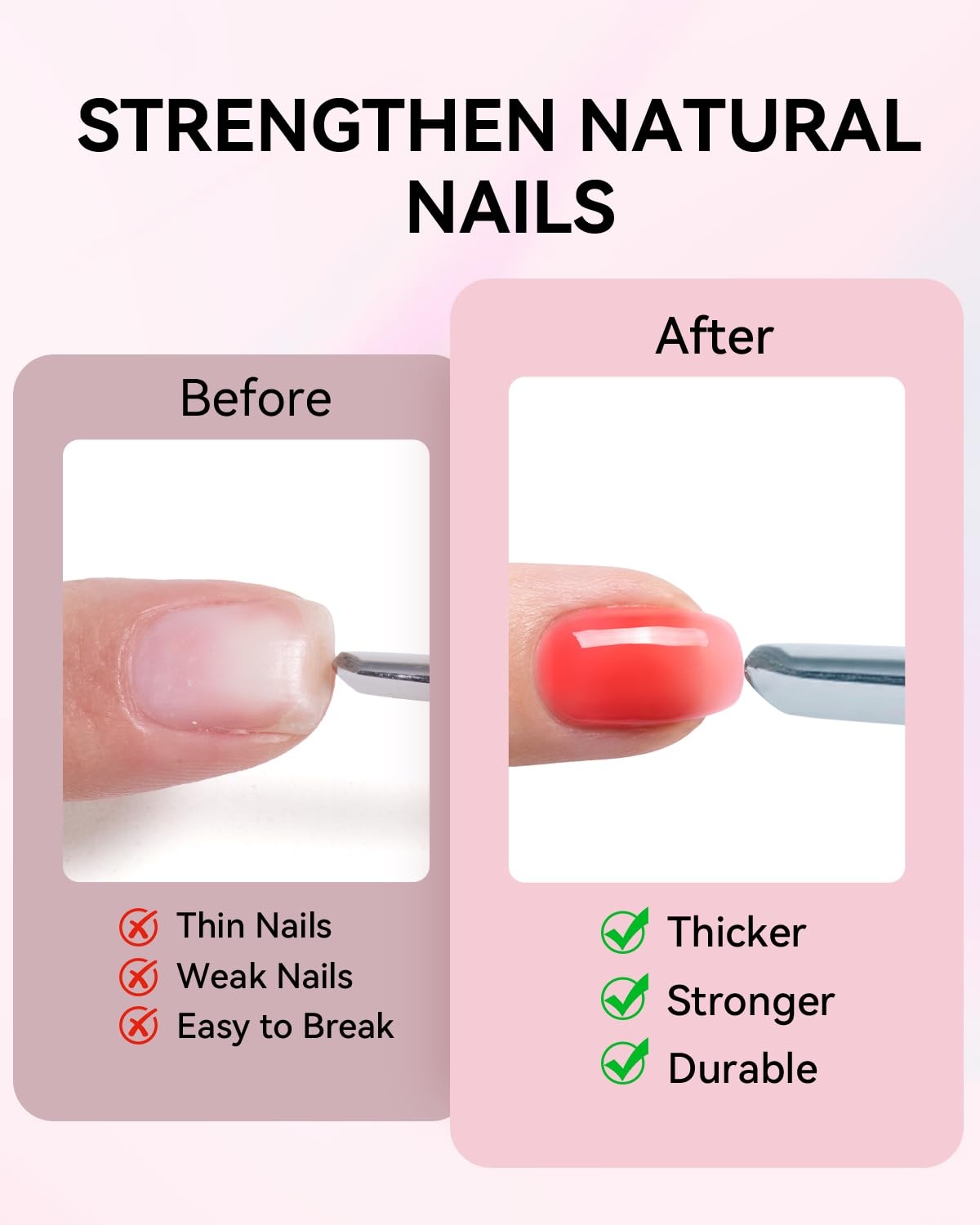 image:imageMakartt 8in1 Gel Builder HEMAFree 15ML Nude Brown UV Lamp Builder Base TPOFree Self Leveling Apex Build Rhinestones Glue Strengthener Repair Salon Home DIY Use LongLasting Low OdorPink 005 HEMAFree