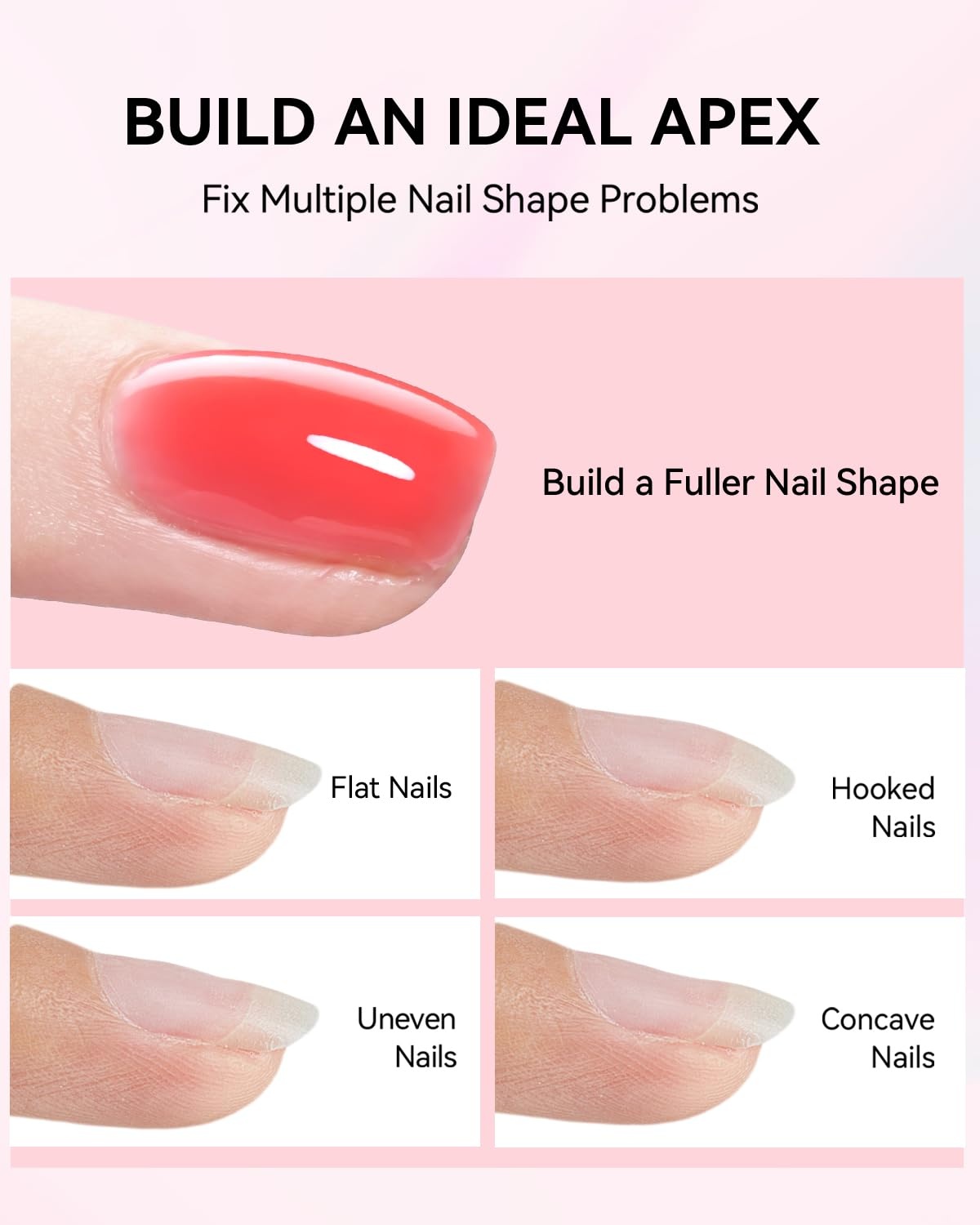image:imageMakartt 8in1 Gel Builder HEMAFree 15ML Nude Brown UV Lamp Builder Base TPOFree Self Leveling Apex Build Rhinestones Glue Strengthener Repair Salon Home DIY Use LongLasting Low OdorPink 005 HEMAFree