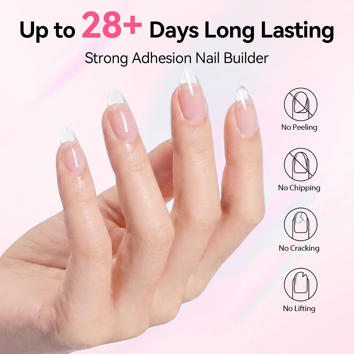 image:imageMakartt 8in1 Gel Builder HEMAFree 15ML Nude Brown UV Lamp Builder Base TPOFree Self Leveling Apex Build Rhinestones Glue Strengthener Repair Salon Home DIY Use LongLasting Low OdorClear 001 HEMAFree