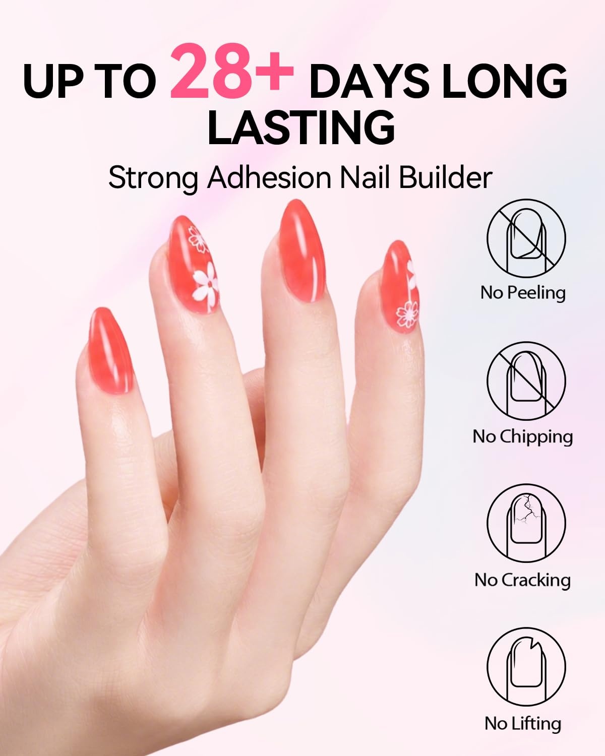 image:imageMakartt 8in1 Gel Builder HEMAFree 15ML Nude Brown UV Lamp Builder Base TPOFree Self Leveling Apex Build Rhinestones Glue Strengthener Repair Salon Home DIY Use LongLasting Low OdorPink 005 HEMAFree
