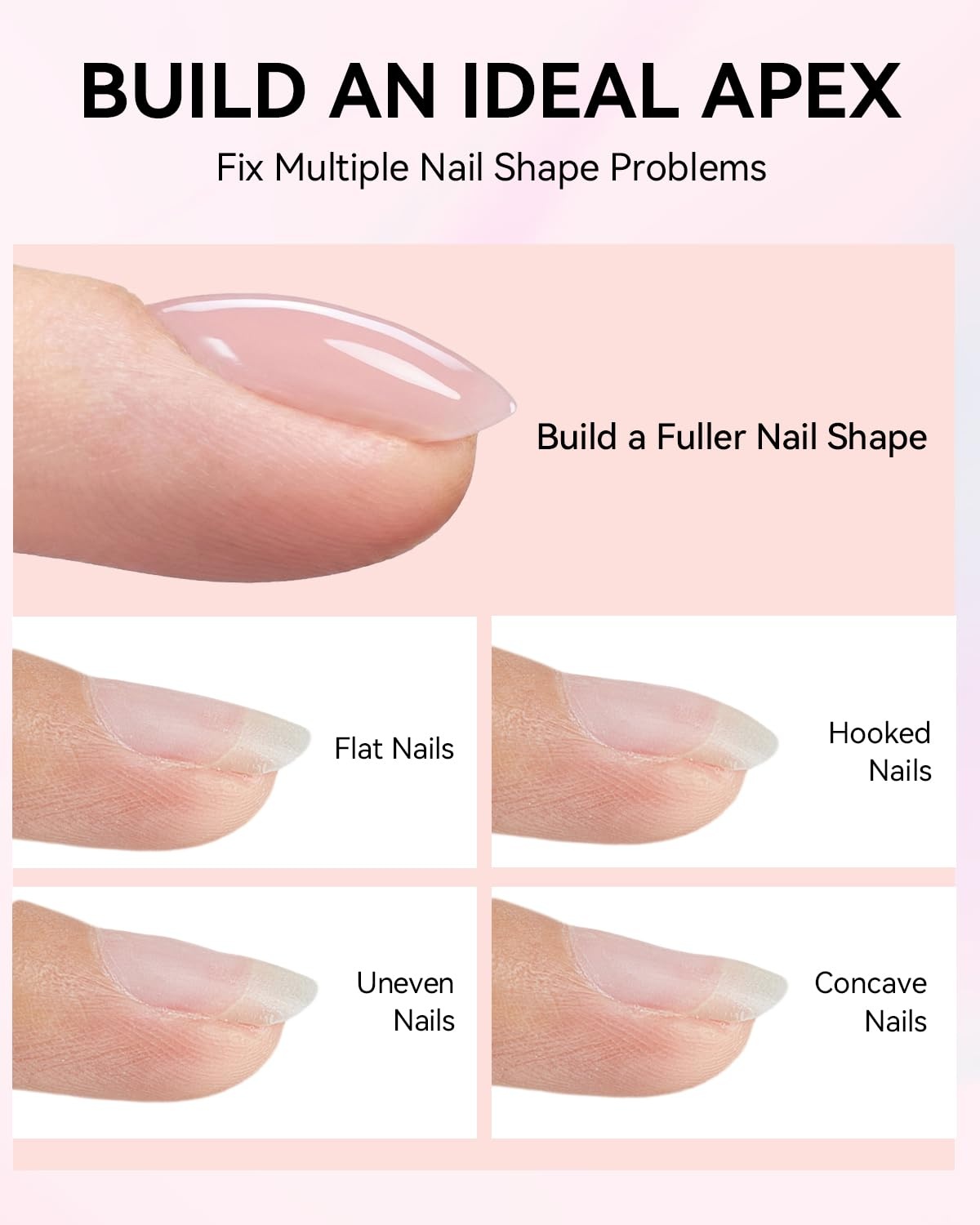 image:imageMakartt 8in1 Gel Builder HEMAFree 15ML Nude Brown UV Lamp Builder Base TPOFree Self Leveling Apex Build Rhinestones Glue Strengthener Repair Salon Home DIY Use LongLasting Low OdorNude 003 HEMAFree
