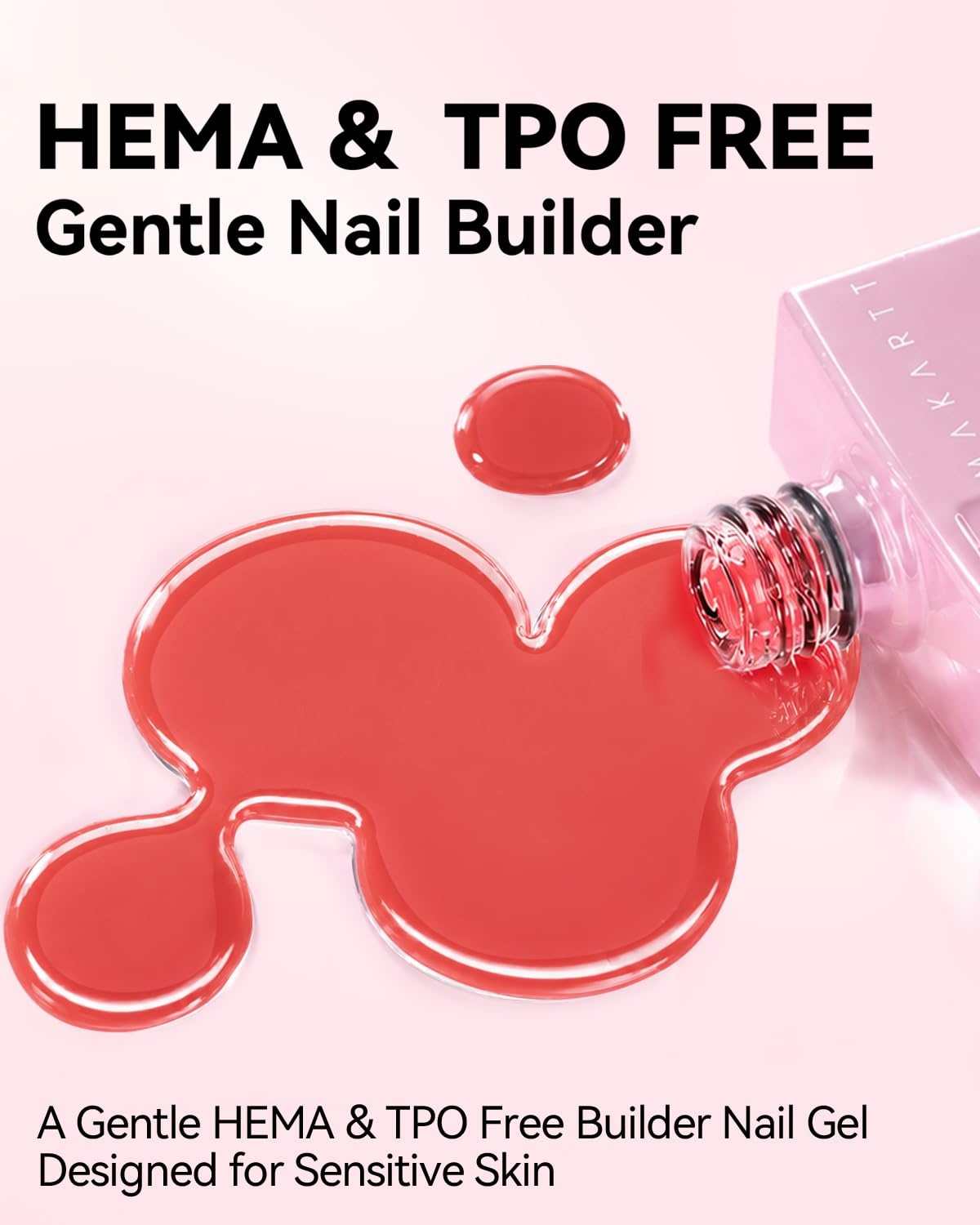 image:imageMakartt 8in1 Gel Builder HEMAFree 15ML Nude Brown UV Lamp Builder Base TPOFree Self Leveling Apex Build Rhinestones Glue Strengthener Repair Salon Home DIY Use LongLasting Low OdorPink 005 HEMAFree
