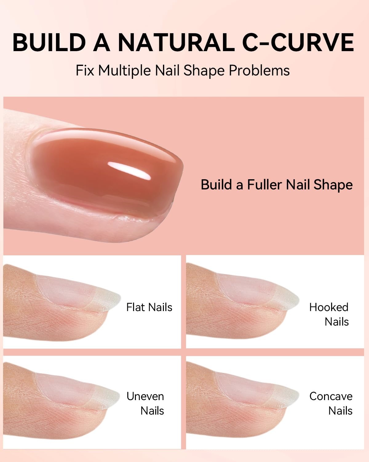 image:imageMakartt 8in1 Gel Builder HEMAFree 15ML Nude Brown UV Lamp Builder Base TPOFree Self Leveling Apex Build Rhinestones Glue Strengthener Repair Salon Home DIY Use LongLasting Low OdorNude Brown 006 HEMAFree
