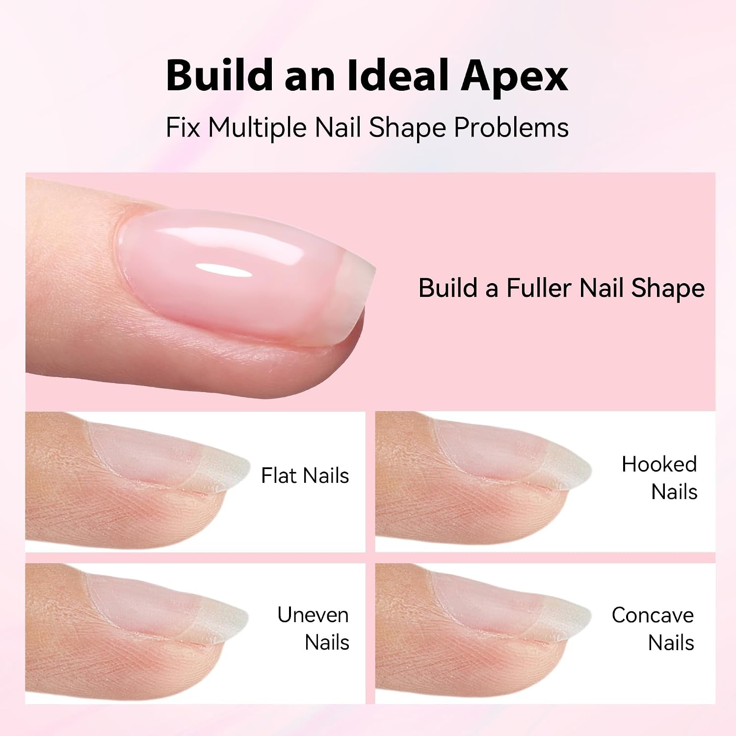 image:imageMakartt 8in1 Gel Builder HEMAFree 15ML Nude Brown UV Lamp Builder Base TPOFree Self Leveling Apex Build Rhinestones Glue Strengthener Repair Salon Home DIY Use LongLasting Low OdorClear 001 HEMAFree